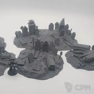 Описание картинки Разрытые Могилы - Фэнтези Террейн, Shadowfey Ruins от Terrain Print по цене 1 600руб | Свободный Рынок Миниатюр - СРМ