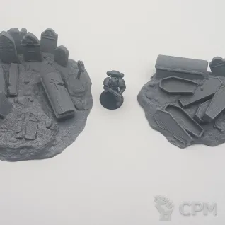 Описание картинки Разрытые Могилы - Фэнтези Террейн, Shadowfey Ruins от Terrain Print по цене 1 600руб | Свободный Рынок Миниатюр - СРМ