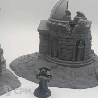 Описание картинки Руины Мавзолея - Фэнтези Террейн, Shadowfey Ruins от Terrain Print по цене 2 300руб | Свободный Рынок Миниатюр - СРМ