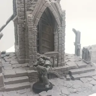 Описание картинки Руины Мавзолея - Фэнтези Террейн, Shadowfey Ruins от Terrain Print по цене 2 300руб | Свободный Рынок Миниатюр - СРМ