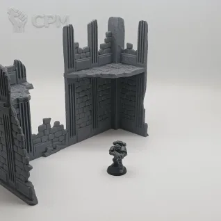 Описание картинки Городские Sci-Fi Руины - Комплект из 8 от Terrain Print по цене 2 000руб | Свободный Рынок Миниатюр - СРМ