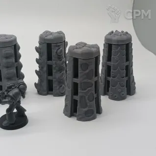 Описание картинки Коридорный Террейн - Корабль Улей от Terrain Print по цене 2 775руб | Свободный Рынок Миниатюр - СРМ
