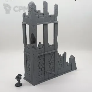 Описание картинки Городские Sci-Fi Руины - Комплект из 8 от Terrain Print по цене 2 000руб | Свободный Рынок Миниатюр - СРМ
