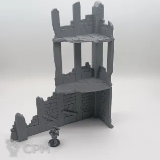 Описание картинки Городские Sci-Fi Руины - Комплект из 8 от Terrain Print по цене 2 000руб | Свободный Рынок Миниатюр - СРМ