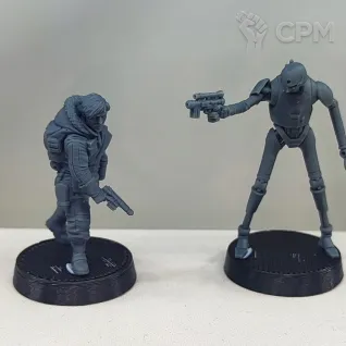 Описание картинки Star Wars Legion Cassian Andor &amp; K-2SO от Grag18 по цене 320руб | Свободный Рынок Миниатюр - СРМ