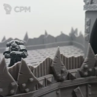Описание картинки Орочий Форт - Sci-fi Террейн от Terrain Print по цене 2 650руб | Свободный Рынок Миниатюр - СРМ