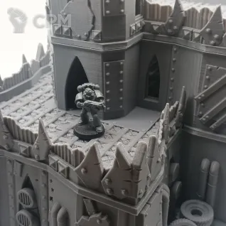 Описание картинки Орочий Форт - Sci-fi Террейн от Terrain Print по цене 2 650руб | Свободный Рынок Миниатюр - СРМ