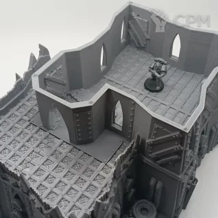 Описание картинки Орочий Форт - Sci-fi Террейн от Terrain Print по цене 2 650руб | Свободный Рынок Миниатюр - СРМ