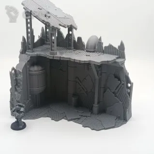 Описание картинки Орочьи Руины - Sci-Fi Террейн от Terrain Print по цене 1 700руб | Свободный Рынок Миниатюр - СРМ