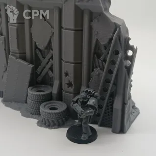 Описание картинки Орочьи Руины - Sci-Fi Террейн от Terrain Print по цене 1 700руб | Свободный Рынок Миниатюр - СРМ