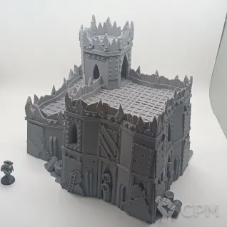 Описание картинки Орочий Форт - Sci-fi Террейн от Terrain Print по цене 2 650руб | Свободный Рынок Миниатюр - СРМ