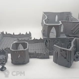 Описание картинки Орочий Форт - Sci-fi Террейн от Terrain Print по цене 2 650руб | Свободный Рынок Миниатюр - СРМ