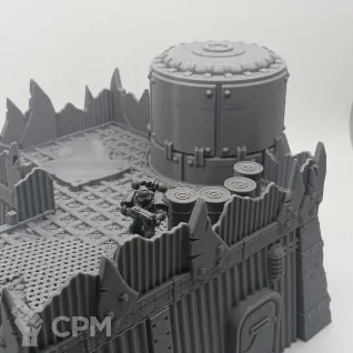 Описание картинки Орочьи Казармы А - Sci-fi Террейн от Terrain Print по цене 1 700руб | Свободный Рынок Миниатюр - СРМ