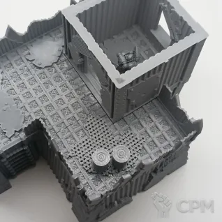 Описание картинки Орочьи Казармы Б - Sci-fi Террейн от Terrain Print по цене 1 700руб | Свободный Рынок Миниатюр - СРМ
