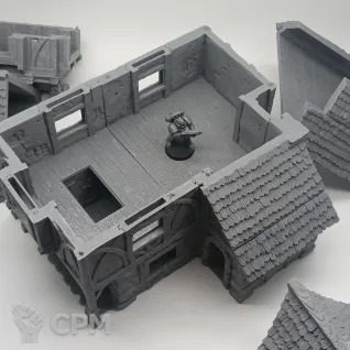 Описание картинки Поместье - Фэнтези Террейн, City of Tarok от Terrain Print по цене 2 650руб | Свободный Рынок Миниатюр - СРМ