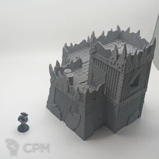 Описание картинки Орочьи Казармы Б - Sci-fi Террейн от Terrain Print по цене 1 700руб | Свободный Рынок Миниатюр - СРМ