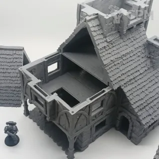 Описание картинки Поместье - Фэнтези Террейн, City of Tarok от Terrain Print по цене 2 650руб | Свободный Рынок Миниатюр - СРМ
