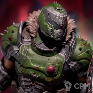 Описание картинки Doom Slayer от Numb Figure по цене 10 400руб | Свободный Рынок Миниатюр - СРМ