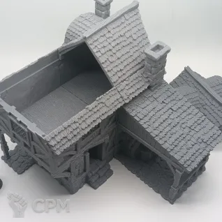 Описание картинки Дом Кузнеца - Фэнтези Террейн, City of Tarok от Terrain Print по цене 2 200руб | Свободный Рынок Миниатюр - СРМ