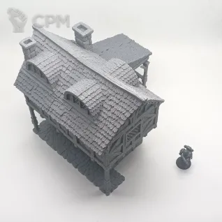 Описание картинки Дом Кузнеца - Фэнтези Террейн, City of Tarok от Terrain Print по цене 2 200руб | Свободный Рынок Миниатюр - СРМ