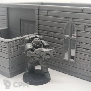 Описание картинки Старая Церковь - Malifaux Террейн от Terrain Print по цене 1 700руб | Свободный Рынок Миниатюр - СРМ