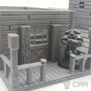 Описание картинки Старая Церковь - Malifaux Террейн от Terrain Print по цене 1 700руб | Свободный Рынок Миниатюр - СРМ