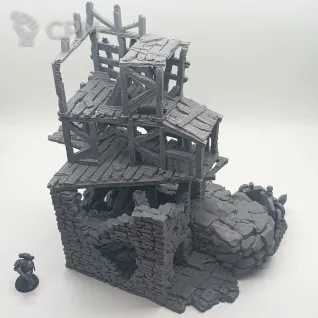 Описание картинки Руины Большого Здания - Фэнтези Террейн, Shadowfey Ruins от Terrain Print по цене 2 350руб | Свободный Рынок Миниатюр - СРМ