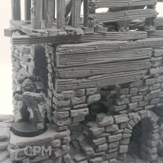 Описание картинки Руины Большого Здания - Фэнтези Террейн, Shadowfey Ruins от Terrain Print по цене 2 350руб | Свободный Рынок Миниатюр - СРМ
