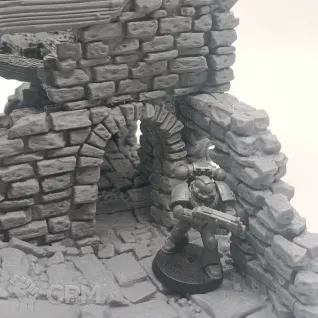Описание картинки Руины Большого Здания - Фэнтези Террейн, Shadowfey Ruins от Terrain Print по цене 2 350руб | Свободный Рынок Миниатюр - СРМ