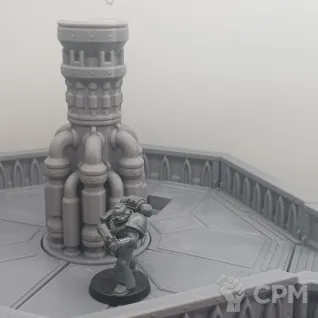 Описание картинки Две Больших Платформы - Sci-Fi Террейн от Terrain Print по цене 2 350руб | Свободный Рынок Миниатюр - СРМ