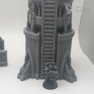 Описание картинки Две Больших Платформы - Sci-Fi Террейн от Terrain Print по цене 2 350руб | Свободный Рынок Миниатюр - СРМ