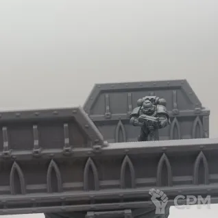 Описание картинки Две Больших Платформы - Sci-Fi Террейн от Terrain Print по цене 2 350руб | Свободный Рынок Миниатюр - СРМ