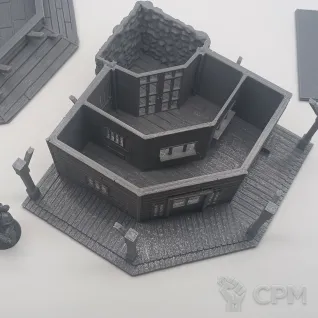 Описание картинки Банк - Malifaux Террейн от Terrain Print по цене 1 500руб | Свободный Рынок Миниатюр - СРМ
