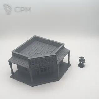 Описание картинки Банк - Malifaux Террейн от Terrain Print по цене 1 500руб | Свободный Рынок Миниатюр - СРМ