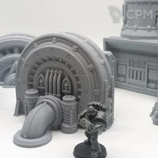 Описание картинки Генераторы и Турбины - Комплект из 8 от Terrain Print по цене 2 350руб | Свободный Рынок Миниатюр - СРМ