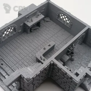 Описание картинки Таверна "Храпящий Воин" - Фэнтези Террейн от Terrain Print по цене 2 600руб | Свободный Рынок Миниатюр - СРМ