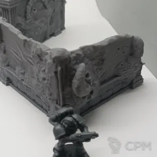 Описание картинки Зараженные Руины - Террейн от Terrain Print по цене 2 300руб | Свободный Рынок Миниатюр - СРМ