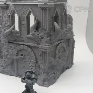 Описание картинки Зараженные Руины - Террейн от Terrain Print по цене 2 300руб | Свободный Рынок Миниатюр - СРМ