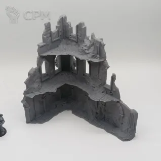 Описание картинки Зараженные Руины - Террейн от Terrain Print по цене 2 300руб | Свободный Рынок Миниатюр - СРМ