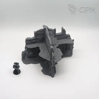 Описание картинки Зараженные Руины - Террейн от Terrain Print по цене 2 300руб | Свободный Рынок Миниатюр - СРМ