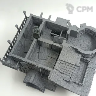 Описание картинки Придорожная Таверна - Фэнтези Террейн, City of Tarok от Terrain Print по цене 6 700руб | Свободный Рынок Миниатюр - СРМ