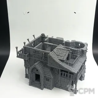 Описание картинки Придорожная Таверна - Фэнтези Террейн, City of Tarok от Terrain Print по цене 6 700руб | Свободный Рынок Миниатюр - СРМ