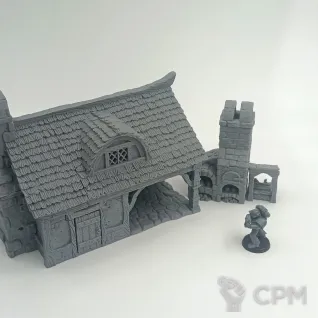 Описание картинки Дом Пекаря - Фэнтези Террейн, City of Tarok от Terrain Print по цене 1 800руб | Свободный Рынок Миниатюр - СРМ