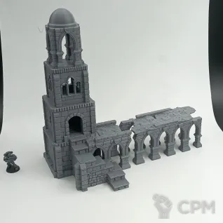 Описание картинки Каменная Фэнтези Башня от Terrain Print по цене 2 500руб | Свободный Рынок Миниатюр - СРМ