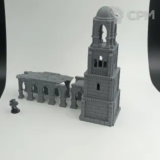Описание картинки Каменная Фэнтези Башня от Terrain Print по цене 2 500руб | Свободный Рынок Миниатюр - СРМ