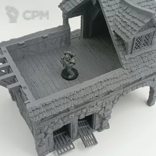 Описание картинки Городская Тюрьма - Фэнтези Террейн, City of Tarok от Terrain Print по цене 2 200руб | Свободный Рынок Миниатюр - СРМ