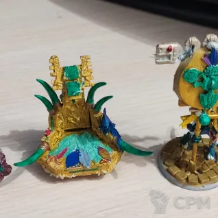 Описание картинки Slann  old  + Saurus Astrolith от fhtagn по цене 600руб | Свободный Рынок Миниатюр - СРМ