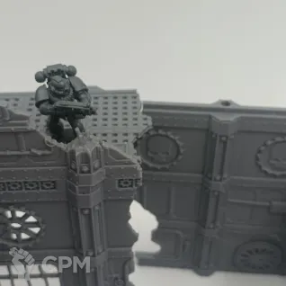 Описание картинки Большой Разрушенный Завод - Sector Mechanicus Террейн от Terrain Print по цене 1 700руб | Свободный Рынок Миниатюр - СРМ