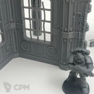 Описание картинки Большой Разрушенный Завод - Sector Mechanicus Террейн от Terrain Print по цене 1 700руб | Свободный Рынок Миниатюр - СРМ
