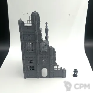 Описание картинки Разрушенная Станция Очистки - Sector Mechanicus Террейн от Terrain Print по цене 1 800руб | Свободный Рынок Миниатюр - СРМ